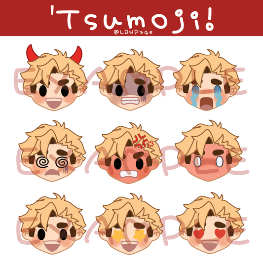 Atsumu Emoji Stickers (digital messenger stickers)